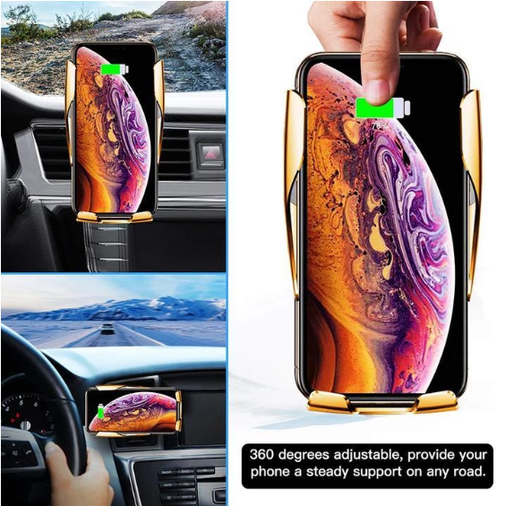 【Last Day 60% OFF】--Wireless Automatic Sensor Car Phone Holder and Charger
