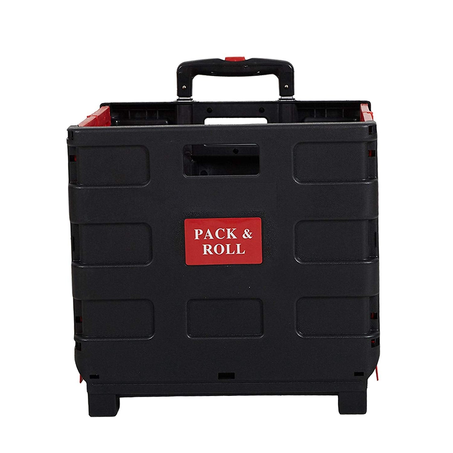 Rolling utility carts on wheels, folding and collapsible hand boxes, 55 lb capacity！Install it!