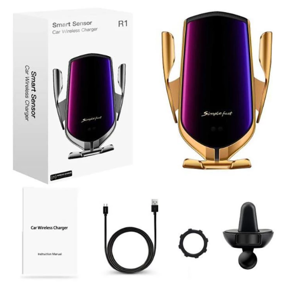 【Last Day 60% OFF】--Wireless Automatic Sensor Car Phone Holder and Charger