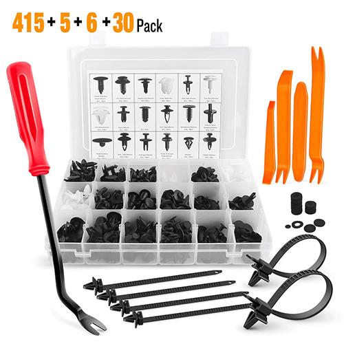 【50% OFF & Buy 2 Free Shipping】415 PCS Auto Fastener Series (18 Kinds Mixed )